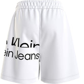 CALVIN KLEIN Logo Jogger Shorts White